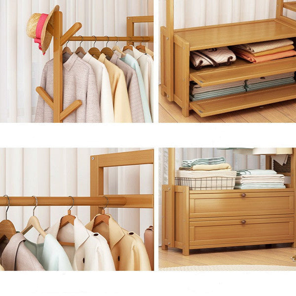 70Cm Clothes Rack Stand Storage Shelves Modern Coat Tree Garment Racks