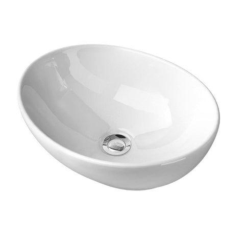 Ceramic Bathroom Basin Vanity Sink Oval Above Counter Top Mount Bowl Bathroom Sinks