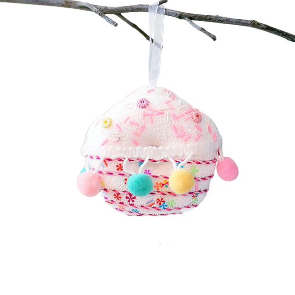 Saint Yuan New Christmas Macaron Foam Hanging Decor Ice Cream Candy Tree Decoration Home Window Display Ornament Seasonal Decorations