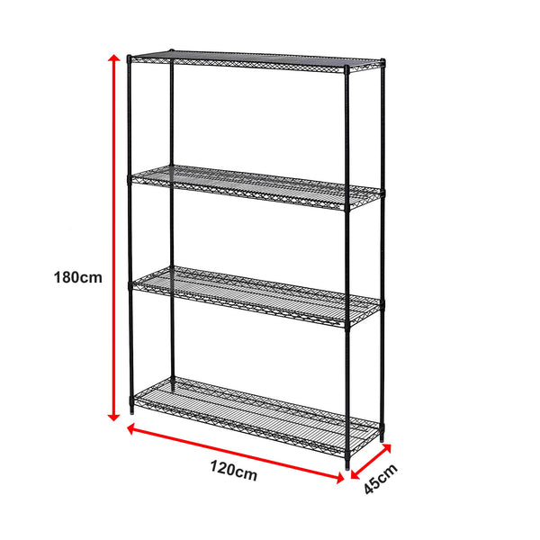 Modular Wire Storage Shelf 1200 X 450 1800Mm Steel Shelving Display Stands