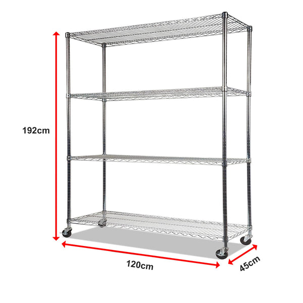Modular Wire Storage Shelf 1200 X 450 1800Mm Steel Shelving Display Stands