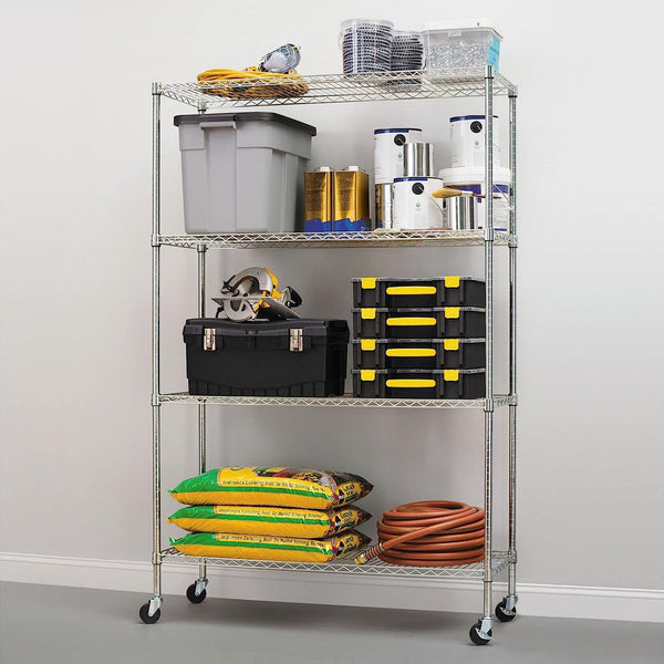 Modular Wire Storage Shelf 1200 X 450 1800Mm Steel Shelving Display Stands
