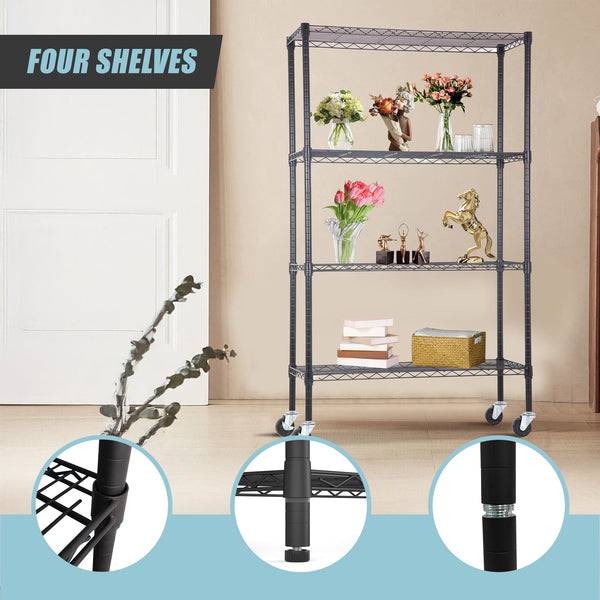Modular Wire Storage Shelf 1200 X 450 1800Mm Steel Shelving Display Stands