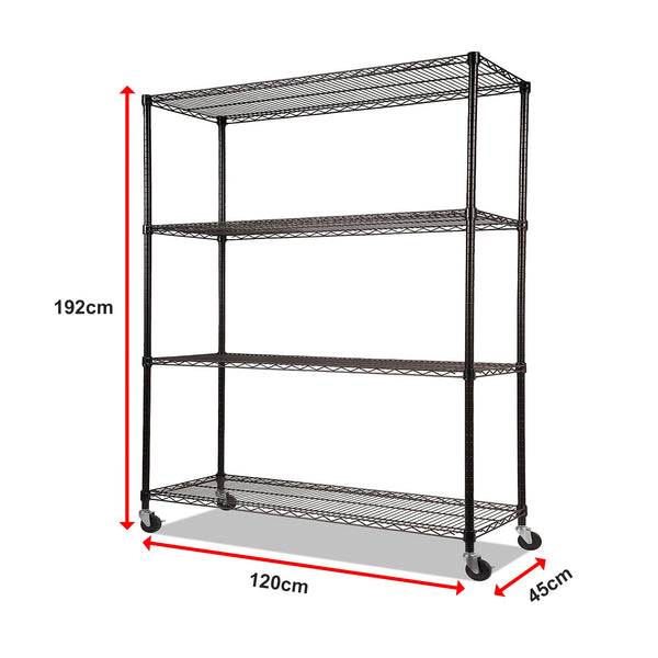 Modular Wire Storage Shelf 1200 X 450 1800Mm Steel Shelving Display Stands