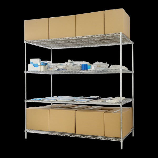 Modular Wire Storage Shelf 1500 X 600 1800Mm Steel Shelving Display Stands