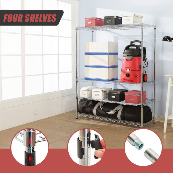 Modular Wire Storage Shelf 1500 X 600 1800Mm Steel Shelving Display Stands