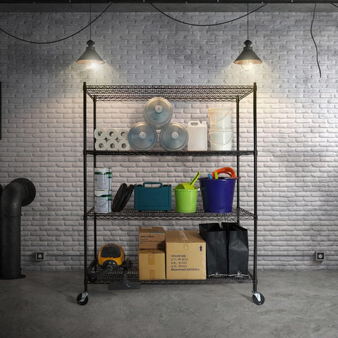 Modular Wire Storage Shelf 1500 X 600 1800Mm Steel Shelving Display Stands