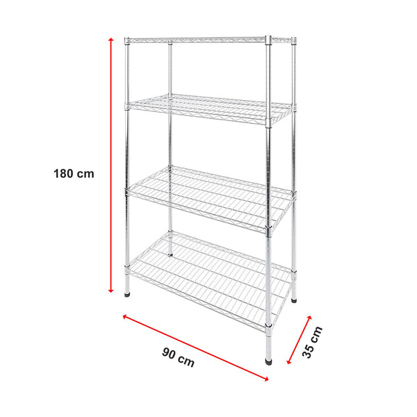 Modular Wire Storage Shelf 900 X 350 1800Mm Steel Shelving Display Stands