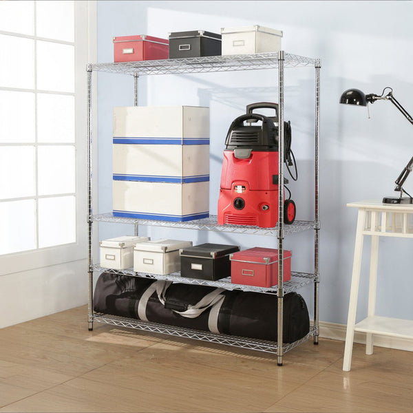 Modular Wire Storage Shelf 1500 X 450 1800Mm Steel Shelving Display Stands