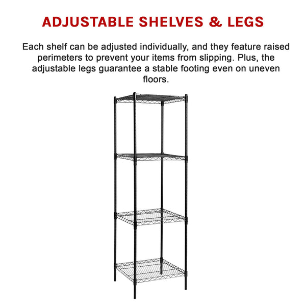 Modular Wire Storage Shelf 600 X 1800Mm Steel Shelving Display Stands