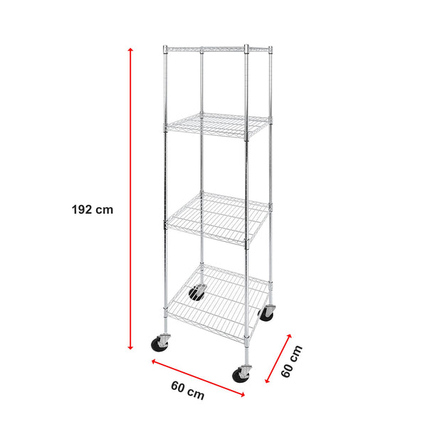Modular Wire Storage Shelf 600 X 1800Mm Steel Shelving Display Stands