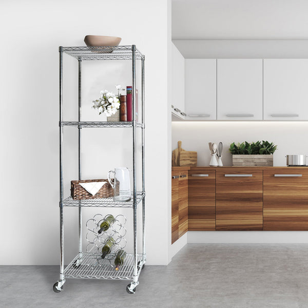 Modular Wire Storage Shelf 600 X 1800Mm Steel Shelving Display Stands