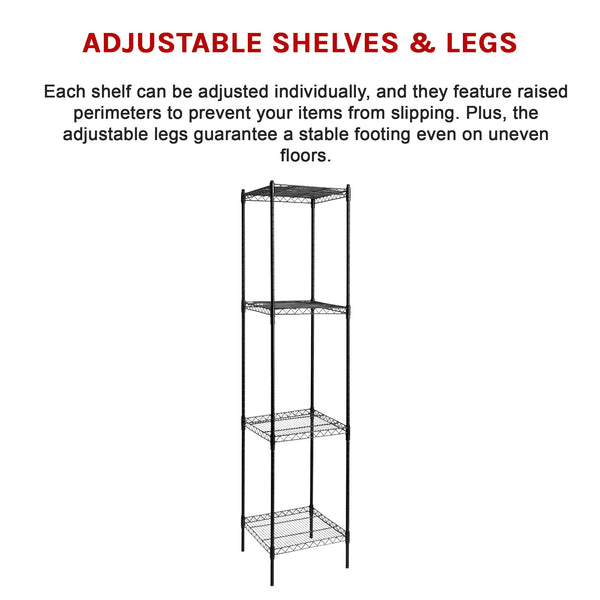 Modular Wire Storage Shelf 450 X 1800Mm Steel Shelving Display Stands