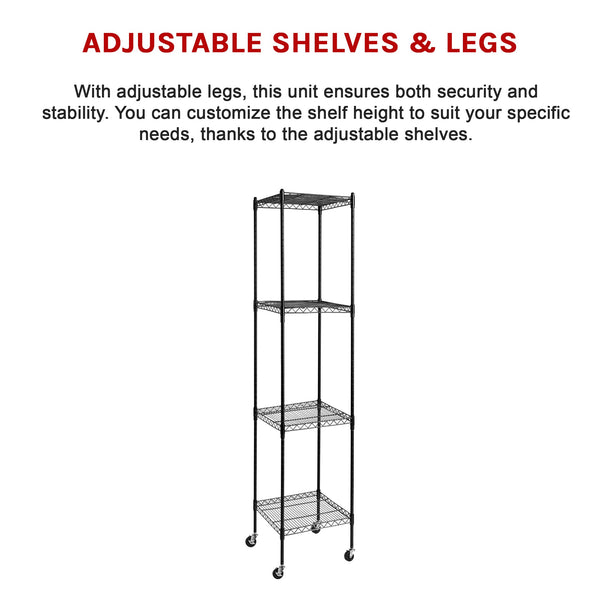 Modular Wire Storage Shelf 450 X 1800Mm Steel Shelving Display Stands