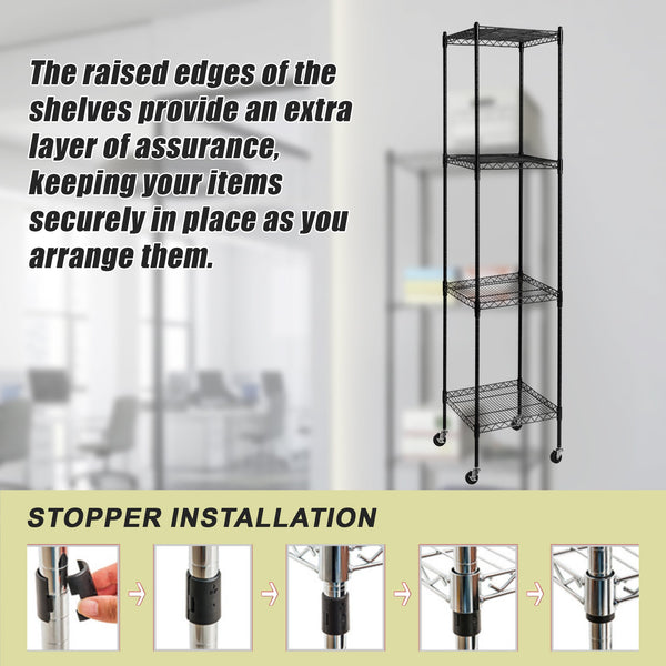 Modular Wire Storage Shelf 450 X 1800Mm Steel Shelving Display Stands