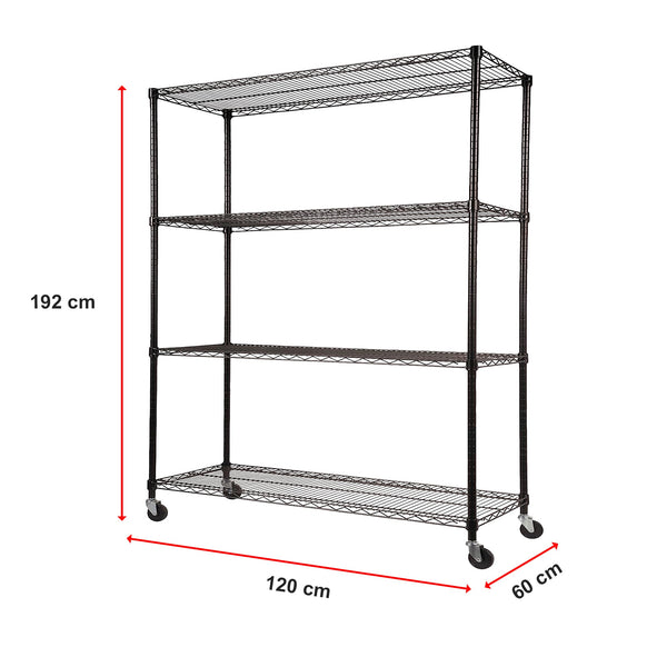 Modular Wire Storage Shelf 1200 X 600 1800Mm Steel Shelving Display Stands