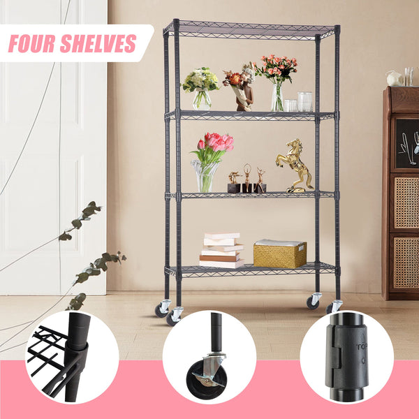 Modular Wire Storage Shelf 1200 X 600 1800Mm Steel Shelving Display Stands
