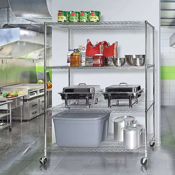 Modular Wire Storage Shelf 1500 X 350 1800Mm Steel Shelving Display Stands