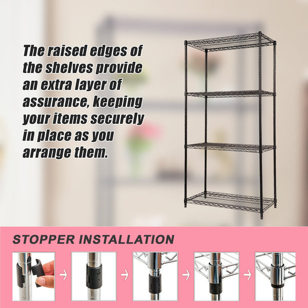 Modular Wire Storage Shelf 900 X 450 1800Mm Steel Shelving Display Stands