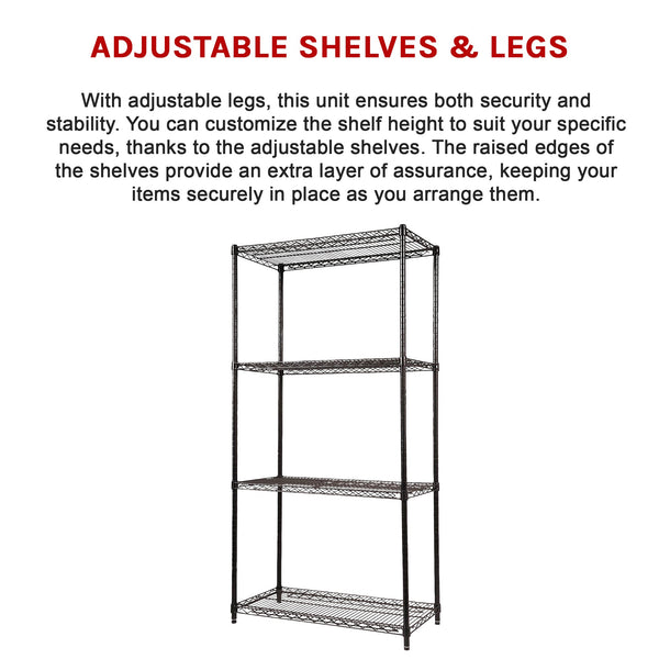 Modular Wire Storage Shelf 900 X 450 1800Mm Steel Shelving Display Stands