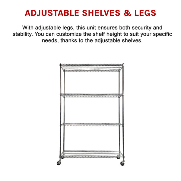 Modular Wire Storage Shelf 900 X 450 1800Mm Steel Shelving Display Stands