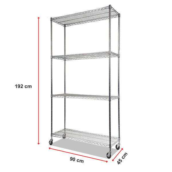 Modular Wire Storage Shelf 900 X 450 1800Mm Steel Shelving Display Stands