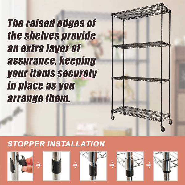 Modular Wire Storage Shelf 900 X 450 1800Mm Steel Shelving Display Stands