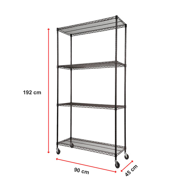 Modular Wire Storage Shelf 900 X 450 1800Mm Steel Shelving Display Stands