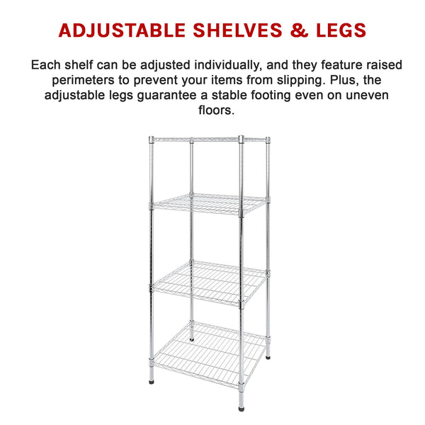 Modular Wire Storage Shelf 350 X 1800Mm Steel Shelving Display Stands