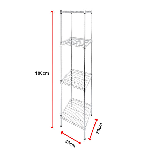 Modular Wire Storage Shelf 350 X 1800Mm Steel Shelving Display Stands