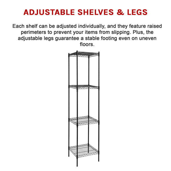 Modular Wire Storage Shelf 350 X 1800Mm Steel Shelving Display Stands