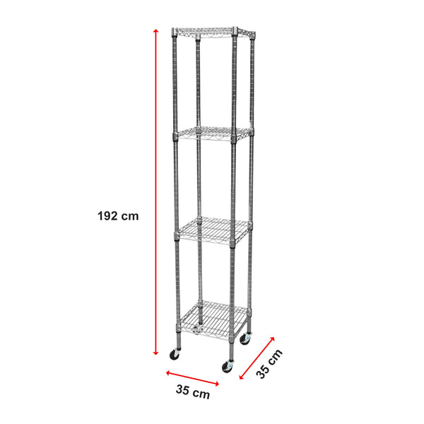 Modular Wire Storage Shelf 350 X 1800Mm Steel Shelving Display Stands