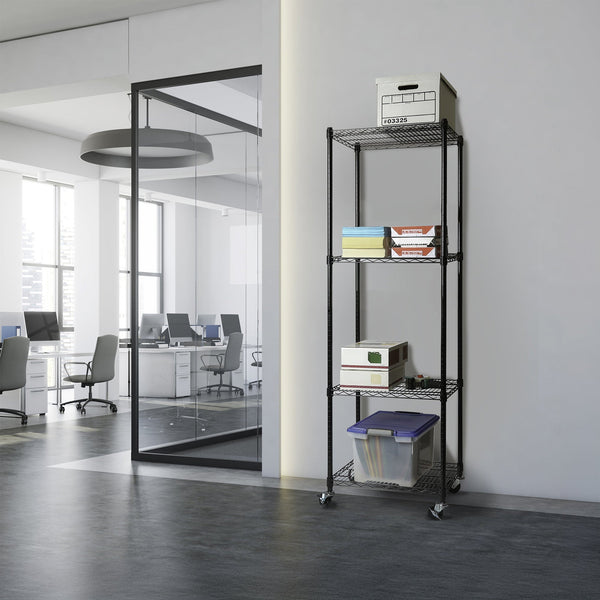 Modular Wire Storage Shelf 350 X 1800Mm Steel Shelving Display Stands