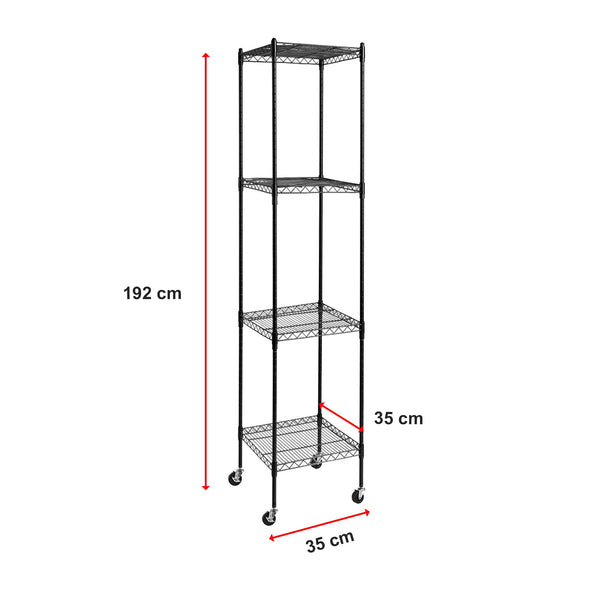 Modular Wire Storage Shelf 350 X 1800Mm Steel Shelving Display Stands