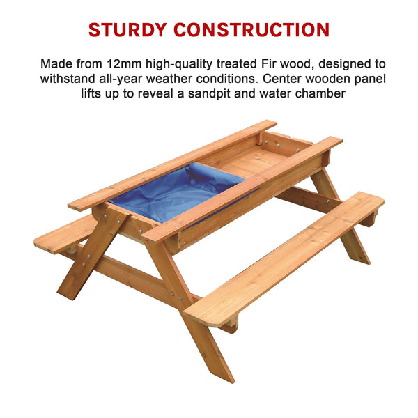 Sand Water Picnic Table Sandpit Toys