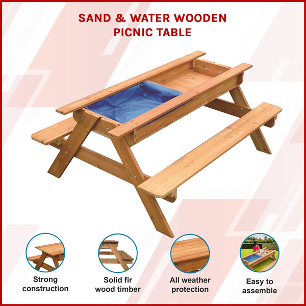 Sand Water Picnic Table Sandpit Toys
