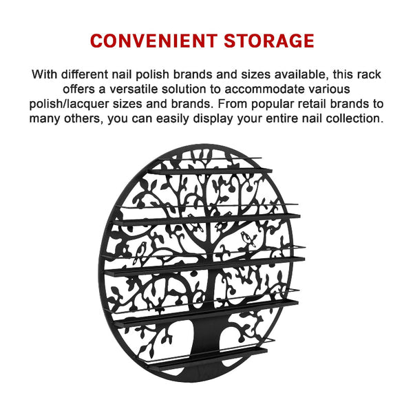 5 Tier Rack Display Shelf Storage Shelving Wall Organiser Black Shop Display Racks