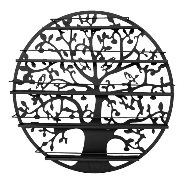 5 Tier Rack Display Shelf Storage Shelving Wall Organiser Black Shop Display Racks