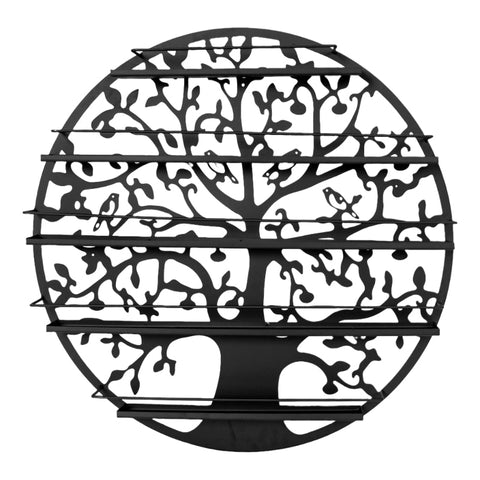 5 Tier Rack Display Shelf Storage Shelving Wall Organiser Black Shop Display Racks