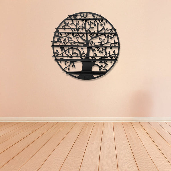 5 Tier Rack Display Shelf Storage Shelving Wall Organiser Black Shop Display Racks