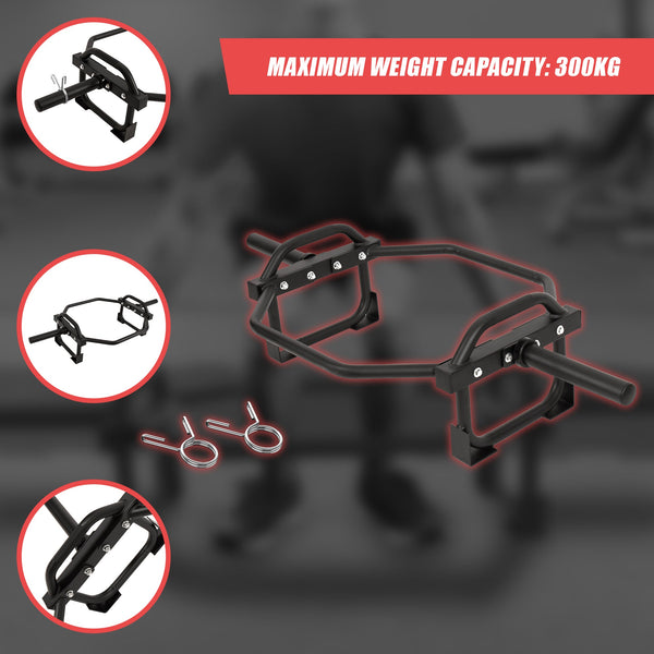 Barbell Olympic Trap Hex Shrug Deadlift Barbells & Attachments