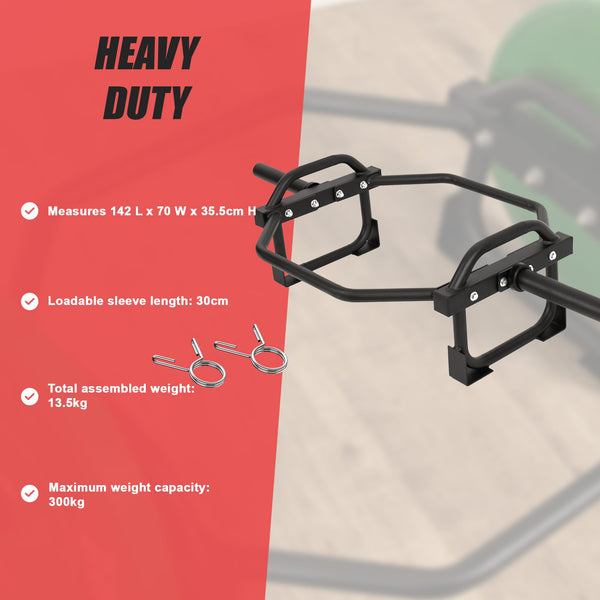 Barbell Olympic Trap Hex Shrug Deadlift Barbells & Attachments