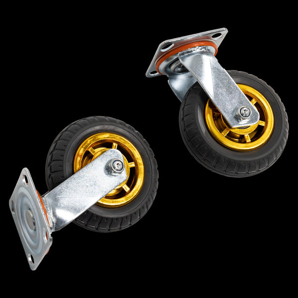 4 X 6" 150Mm Swivel Silent Caster 2 Brakes 800Kg Castor Wheels