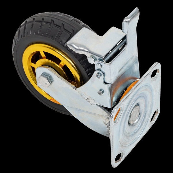 4 X 6" 150Mm Swivel Silent Caster 2 Brakes 800Kg Castor Wheels