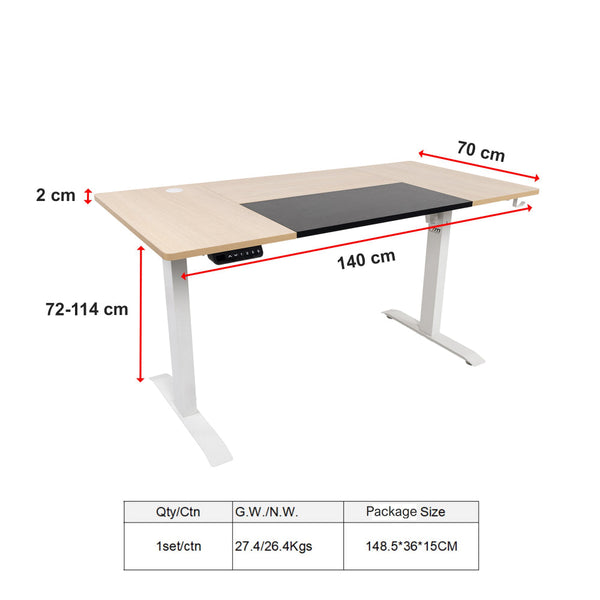Standing Desk Electric Motorised Computer Height Adjustable Sit Table Standing Desks