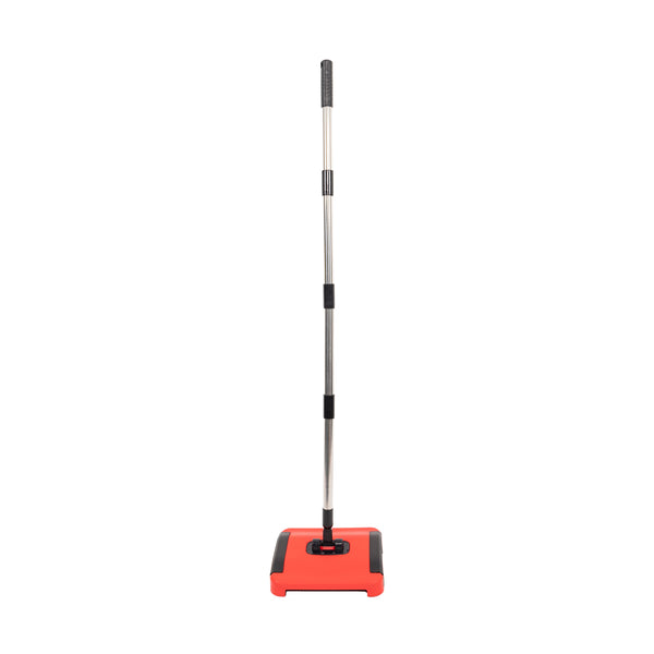 Sweep Carpet Floor Manual Light Sweeper Dual Rotating Brushes Carpet & Floor Sweepers