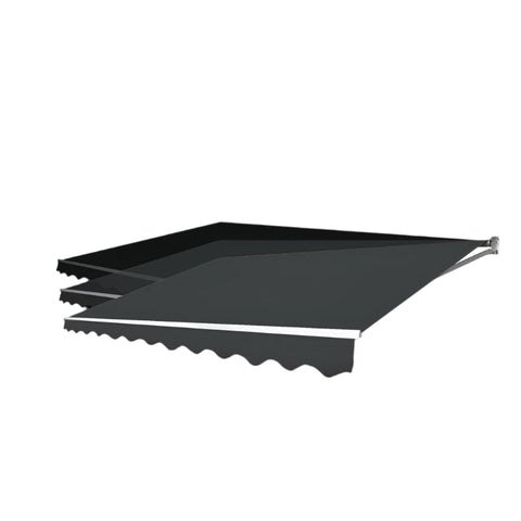 Motorised Outdoor Folding Arm Awning Retractable Sunshade Canopy Grey 4.0M X 2.5M Awning & Canopy Parts