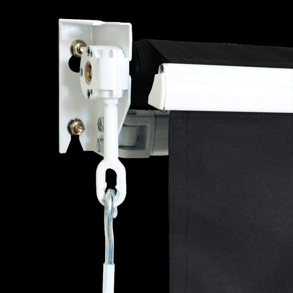 Motorised Outdoor Folding Arm Awning Retractable Sunshade Canopy Black 4.0M X 2.5M Awning & Canopy Parts