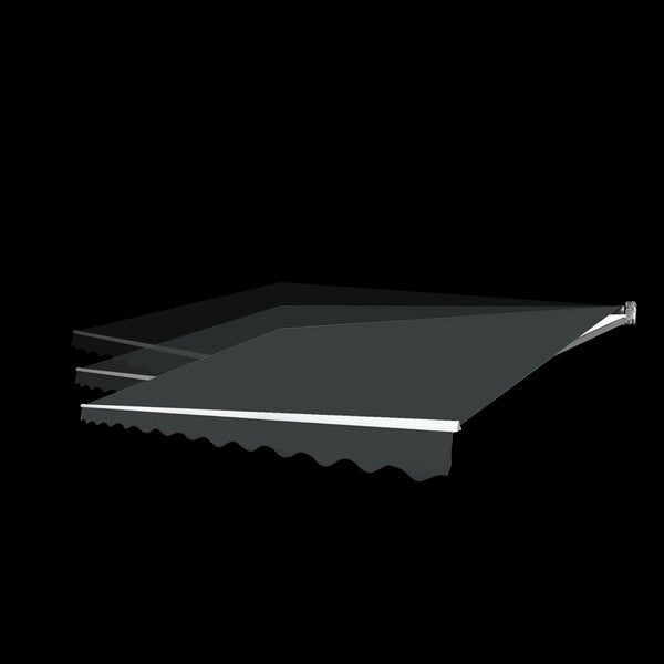 Motorised Outdoor Folding Arm Awning Retractable Sunshade Canopy Grey 4.0M X 3.0M Awning & Canopy Parts