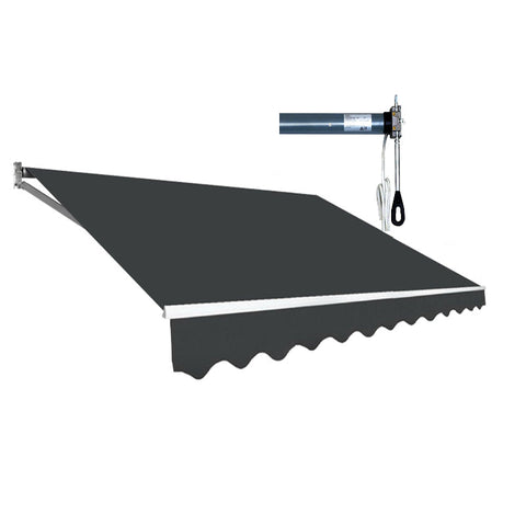 Motorised Outdoor Folding Arm Awning Retractable Sunshade Canopy Grey 5.0M X 2.5M Awning & Canopy Parts